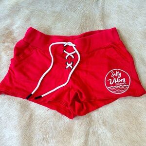 PISMO Beach California Red Cotton Shorts